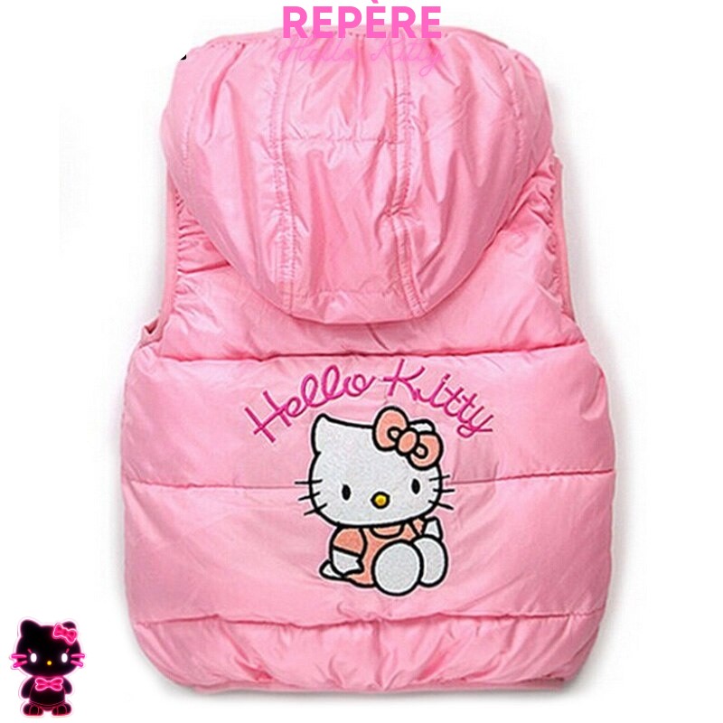 Veste hello kitty sans manche rose