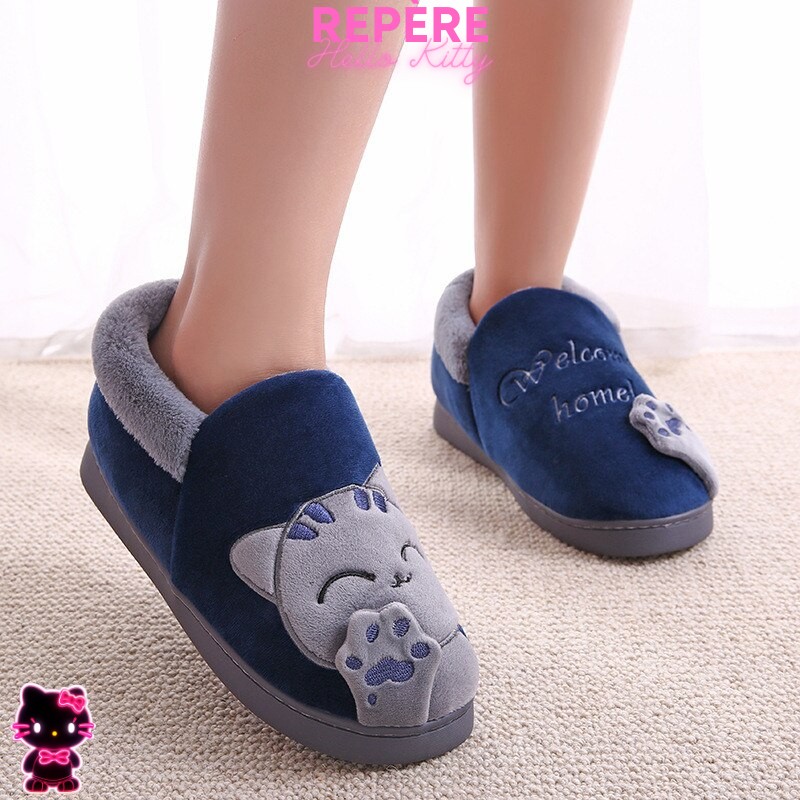 Chaussons hello kitty smile bleu