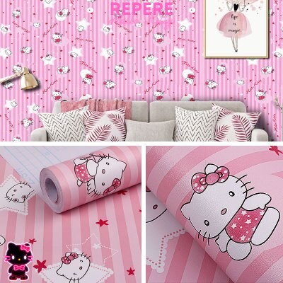 Papier peint hello kitty étoile