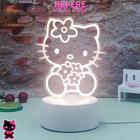 Lampe hello kitty fleur