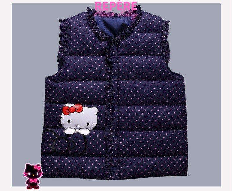 Veste hello kitty pois bleu