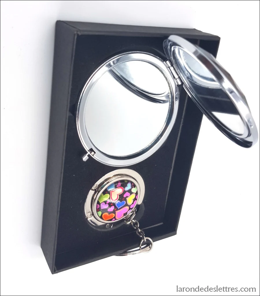 Accroche-sac et miroir, coffret – Image 7