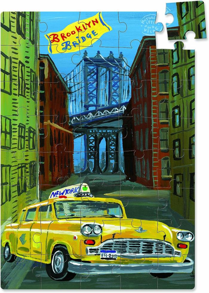 3 Puzzles en bois – New York – 140 pièces – Vilac – Image 2